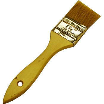 Wooster F5117-1-1/2 Paint Brush, 1-1/2 in W, 1-11/16 in L Bristle, Soft Natural China Bristle, Plain-Grip Handle