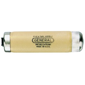 General 890 File and Tool Handle, 1-1/16 in Dia, 4-1/8 in L, Steel