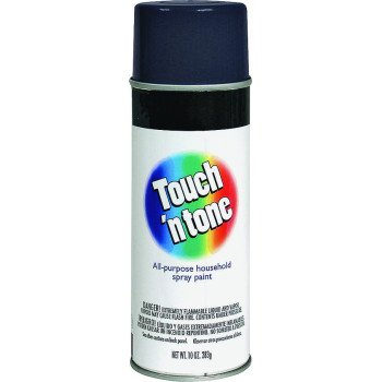 Touch 'N Tone 55289830 Spray Paint, Semi-Gloss, Black, 10 oz, Can