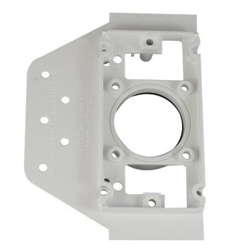 IPEX 201013 Inlet Mounting Plate, PVC, White, For: Central Vacuum System