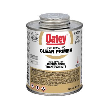 Oatey 30752 Primer, Liquid, Clear, 16 oz