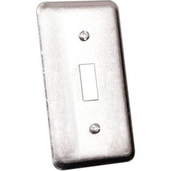 Hubbell 20C5BAR Utility Box Cover, 4 in L, 2-1/8 in W, Metal