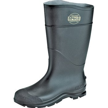 Servus 18822-10 Non-Insulated Knee Boots, 10, Black, PVC Upper, Insulated: No