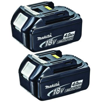 Makita BL1840B-2 Lithium Battery, 18 V Battery, 4 Ah, 40 min Charging
