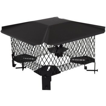 Imperial BM0393 Adjustable Chimney Cap, Steel, Black, Powder-Coated