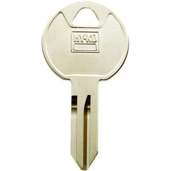 Hy-Ko 11010TM13 Key Blank, Brass, Nickel, For: Trimark Cabinet, House Locks and Padlocks