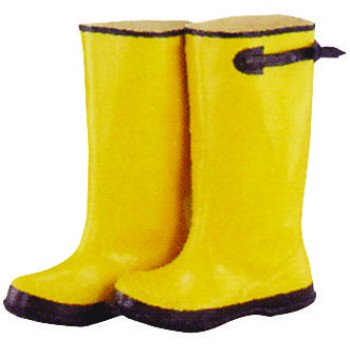 Diamondback RB001-11-C Over Shoe Boots, 11, Yellow, Rubber Upper, Slip on Boots Closure