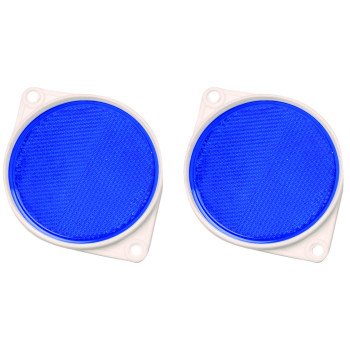 Hy-Ko CDRF-3B Carded Reflector, 9.63 in L Post, Blue Reflector