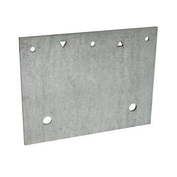 Simpson Strong-Tie FRFP Retrofit Foundation Plate, 7 ga Gauge, Steel, Galvanized/Zinc