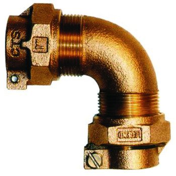 Legend T-4410NL Series 313-325NL Pipe Elbow, 1 in, Pack Joint x MNPT, 90 deg Angle, Bronze, 100 psi Pressure