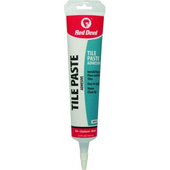 Red Devil 0497 Tile Adhesive, White, 5.5 oz Squeeze Tube