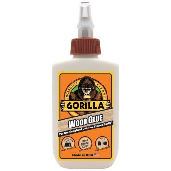 Gorilla 6212001 Wood Glue, Light Tan, 118 mL Bottle