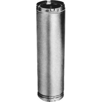 AmeriVent 8HS-24 Chimney Pipe, 11 in OD, 24 in L, Galvanized Stainless Steel