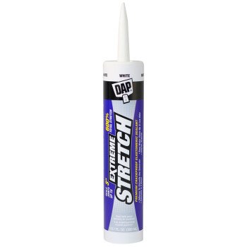 DAP 18715 Elastomeric Sealant, White, 1 day Curing, 40 to 100 deg F, 10.1 oz Cartridge