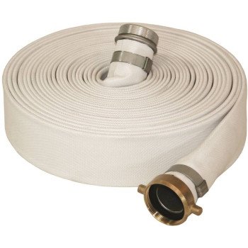 Abbott Rubber 1131-3000-50 Mill Discharge Hose, 50 ft L, Male Thread x Female, Rubber