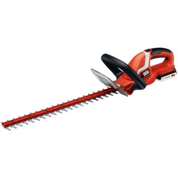 Black+Decker LHT2220 Electric Hedge Trimmer, 20 V, 3/4 in Cutting Capacity, 22 in L x 2-1/2 in W Blade