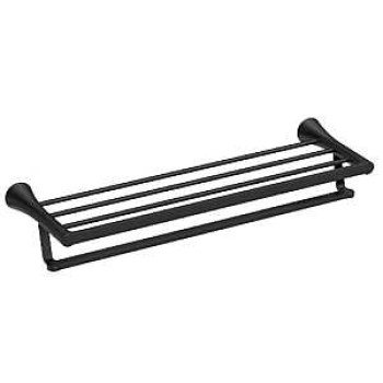 Moen Mikah Series Y0794BL Towel Shelf, Zinc, Matte Black