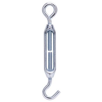 ProSource LR338 Turnbuckle, 3/8 in Thread, Hook, Eye, 11 in L Take-Up, Aluminum