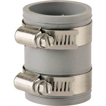 ProSource KJ-002 Coupling, 1 x 1 in, Any Drain Application that Uses Plastic, Cast Iron, Steel or Copper Drain Pipes