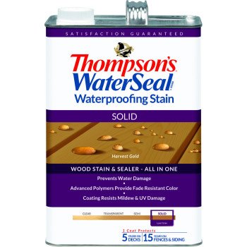 Thompson's WaterSeal TH.043811-16 Waterproofing Stain, Harvest Gold, 1 gal