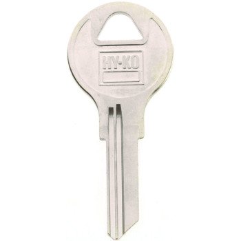 Hy-Ko 11010AP1 Key Blank, Brass, Nickel, For: Chicago Cabinet, House Locks and Padlocks