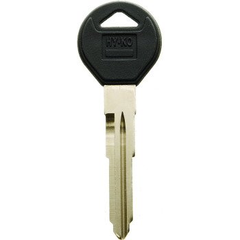 Hy-Ko 12005MZ27 Automotive Key Blank, Brass/Plastic, Nickel, For: Mazda Vehicle Locks