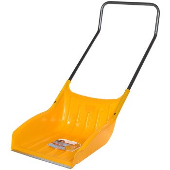 Garant APSS22U Sleigh Shovel, 23-1/2 in W Blade, 27-3/4 in L Blade, Polyethylene Blade, Steel Handle, 61-1/4 in OAL