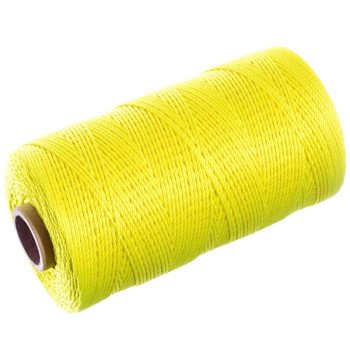 Baron 49411 Twine, #18 Dia, 260 ft L, 13 lb Working Load, Nylon/Poly, Yellow