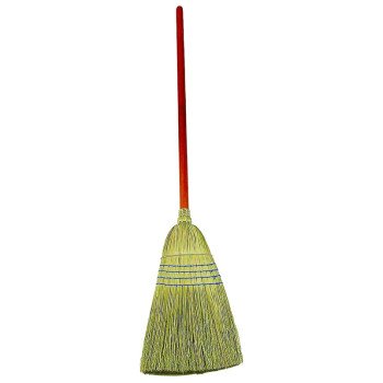 Rubbermaid FG638300BLUE Warehouse Broom, 12 in Sweep Face, Corn Fiber Bristle, 58-1/4 in L, Lacquered/Stained Handle