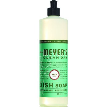 Mrs. Meyer's 14103 Dish Soap, 16 oz, Liquid, Herbal, Colorless