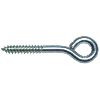 National Hardware N220-665 Lag Eye Bolt, 1/4 in Thread, 1-1/2 in L Thread, 1/2 in ID Dia Eye, 2.76 in L Shank, Steel