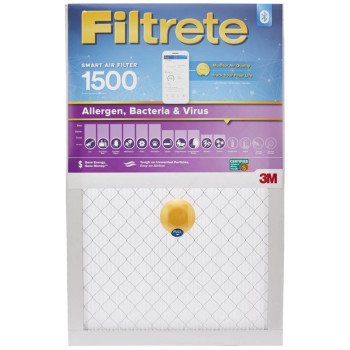 Filtrete S-2000-4 Air Filter, 20 in L, 16 in W, 12 MERV, 1500 MPR