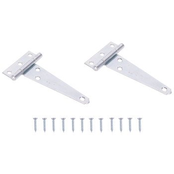 ProSource LTH-Z04-C2PS T-Hinge, Steel, Zinc, Fixed Pin, 180 deg Range of Motion, 26 (Pair) lb