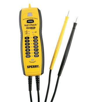 Sperry Instruments Volt Check Series VC61000 Continuity Tester, LED Display, Functions: Voltage