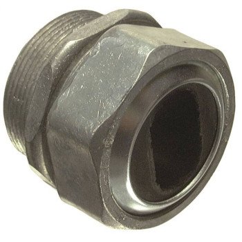 Halex 08212B Watertight Connector, 1-1/4 in Hub, Compression, Zinc