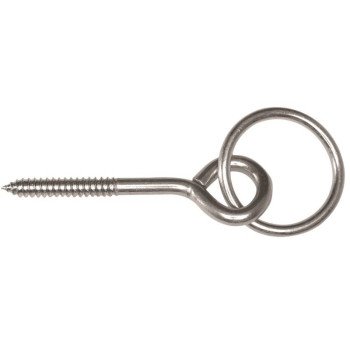 Campbell T7663550 Hitch Ring with Screw Eye Bolt, Steel, Zinc