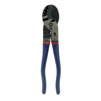 Southwire 64807640 Cable Cutter, 9 in OAL, Steel Jaw, Ergonomic Handle, Blue Handle