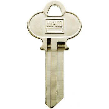 Hy-Ko 11010WK1 Key Blank, Brass, Nickel, For: Weslock Vehicle Locks