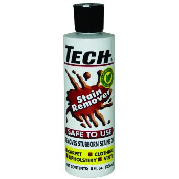 TECH 30008-12S Stain Remover, 8 oz Bottle, Liquid, Odorless, Clear