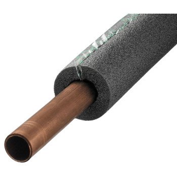 Frost King 5P11XB6 Pipe Insulation, 7/8 in Dia, 6 ft L, Foam, Gray, 3/4 in Copper, 1/4 in Iron Pipe Pipe