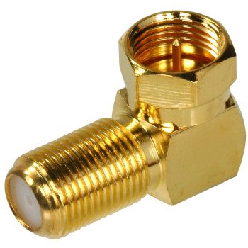 Zenith VA1001RG6RA Coaxial Connector, F Connector, 90 deg Orientation, Gold