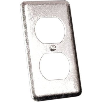 Hubbell 20C1BAR Utility Box Cover, 4 in L, 2-1/8 in W, Metal