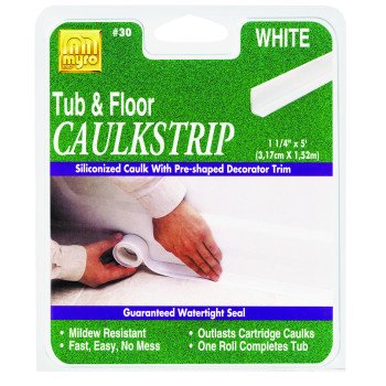 Homax 34030 Caulking Strip, White, 120 deg F