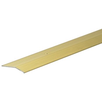 Frost King H1591FB3 Carpet Bar, 3 ft L, 2 in W, Fluted Surface, Aluminum, Gold, Satin