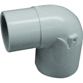 IPEX 435544 Street Pipe Elbow, 1/2 in, Spigot x Socket, 90 deg Angle, PVC, White, SCH 40 Schedule, 150 psi Pressure