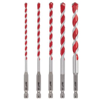 Milwaukee SHOCKWAVE 48-20-9051 Drill Bit Kit, 5-Piece, Carbide