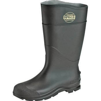 Servus 18821-11 Knee Boots, 11, Black, PVC Upper, Insulated: No