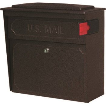 Mail Boss 7174 Mailbox, Steel, Bronze, 15-3/4 in W, 7-1/2 in D, 16 in H