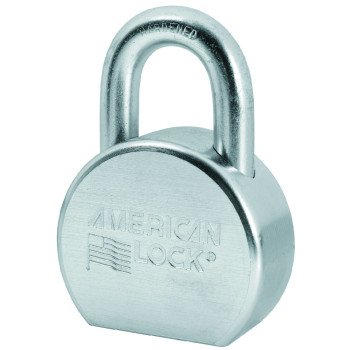 American Lock A702 Padlock, Keyed Different Key, 7/16 in Dia Shackle, 1-1/16 in H Shackle, Boron Steel Shackle, Zinc