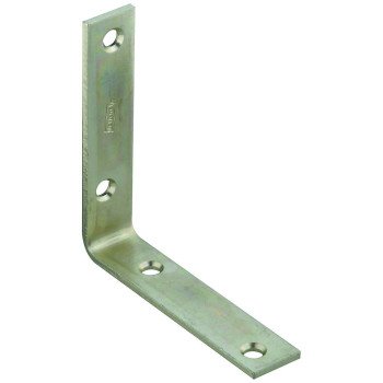 National Hardware 115BC Series N220-145 Corner Brace, 4 in L, 7/8 in W, Steel, Zinc, 0.12 Thick Material